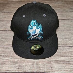 New era camp fire ghost skull customs fitted hat 7 3/8